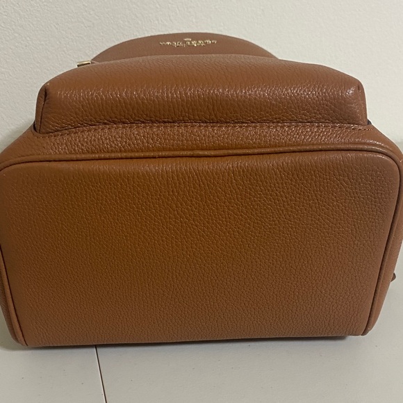 Kate Spade Leila Medium Dome Backpack Pebbled Leather Warm Ginger NWOT - Picture 8 of 11